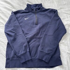 Nike Blue Quarter Zip Up Sweatshirt